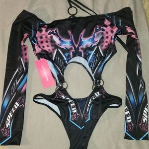 Sexy Cut Out Bodysuit Size Small